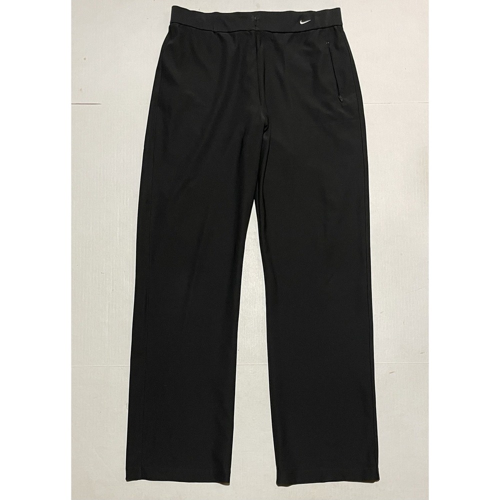 NIKE Vintage Gray Zip Flat Front Straight Leg Knit Athletic Pants #222496‎ XL